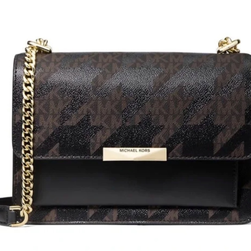 Michael Kors Large Gusset Shoulder Bag Jade
